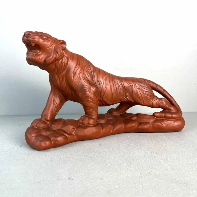 Vintage Ceramic Tiger from Iwata Seito, Japan, 1970s For Sale - Image 12 of 12