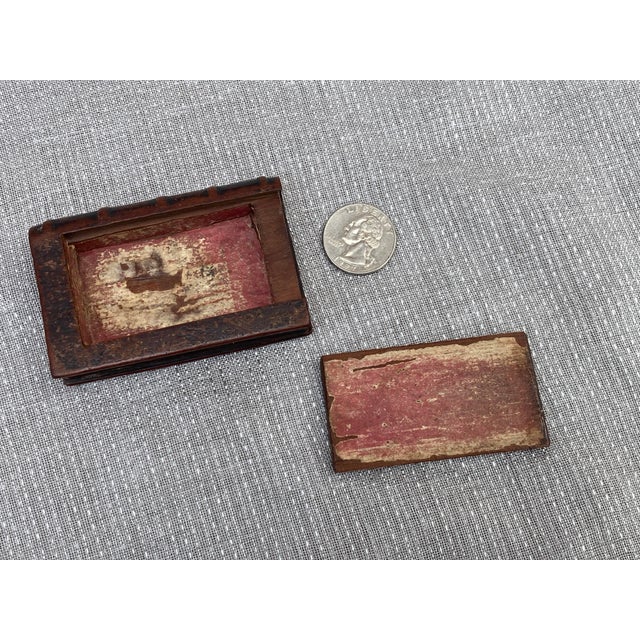 Antique Wooden Book Match Safe For Sale - Image 15 of 15