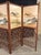Japanese Four-Panel Teak Room Divider Screen With Silk Landscape Panels and Asanoha Fretwork For Sale In Providence - Image 6 of 10