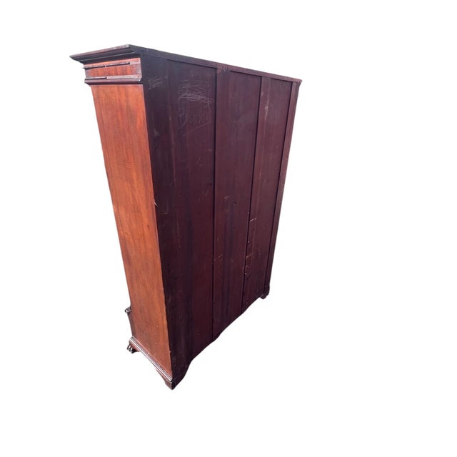Lion Bookcase Antique Mahogany For Sale - Image 12 of 18