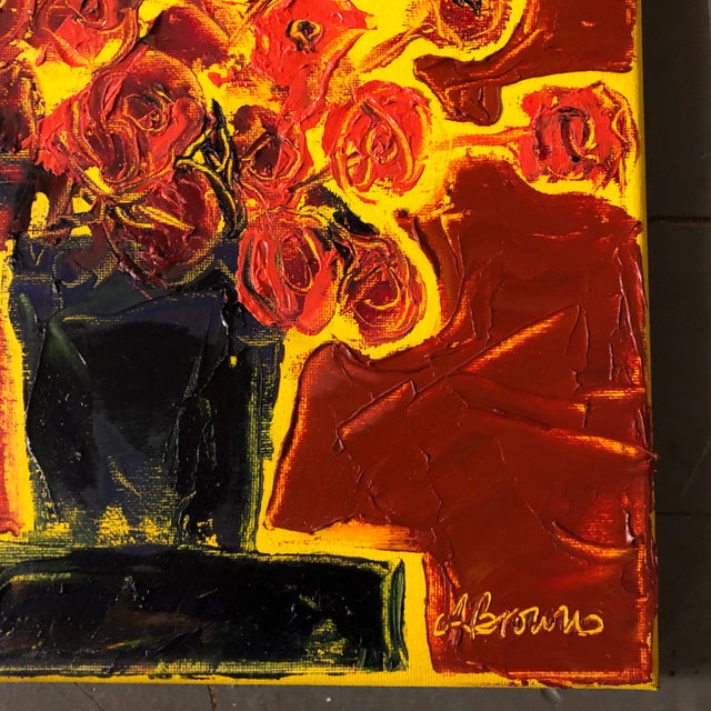 Original 12 x 12 painting on stretched canvas signed bottom right Unframed