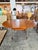 1960s Extendable Round Table with Teak Top and Feet and Satin-Finish Metal Legs, 1960s For Sale - Image 5 of 8