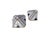 Elegant geometric-style wall sconces/ceiling lights dating back to 1970s Italy. The square-based structure (36 x 36 cm) is...
