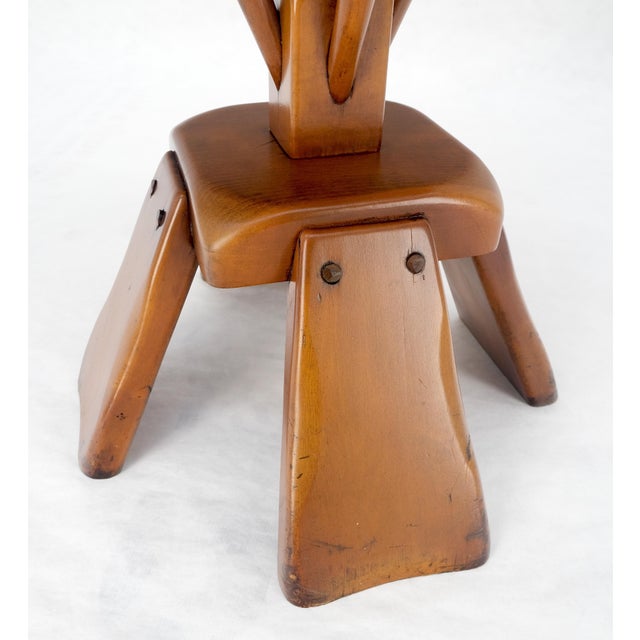 Solid Maple Colonial Style Round Center Table Gueridon MINT For Sale - Image 10 of 10