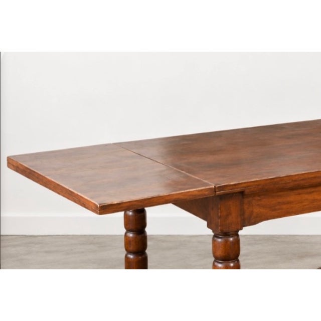 Mid-Century Modern Extendable Dining Table by Charles Dudouyt, 1940 For Sale - Image 3 of 5