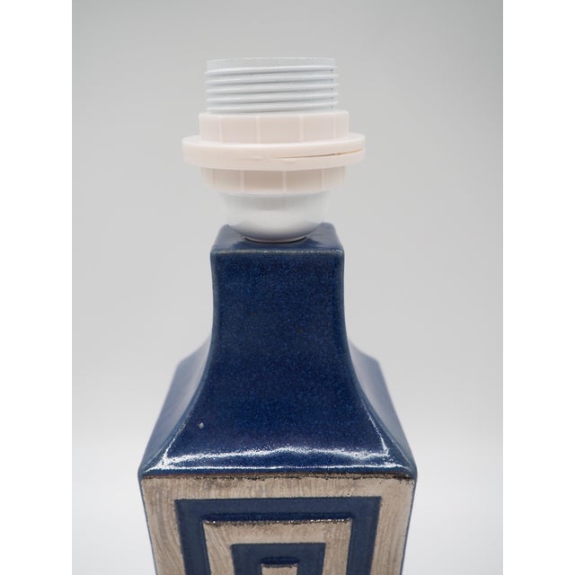 Ceramic Ego Stoneware Table Lamp by Bruno Karlsson for Ego Stengods, Sweden, 1970s For Sale - Image 7 of 10