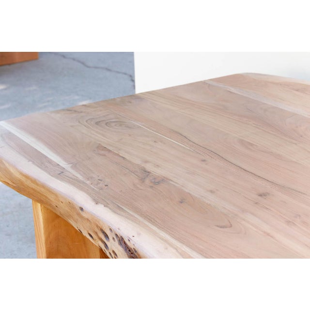 Tan Monolith Natural 72" Live Edge Dining Table For Sale - Image 8 of 10
