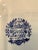 Mid 20th Century Vintage Large Delft Boch Blue and White Plate With Cottage and Windmill Scene For Sale - Image 5 of 7