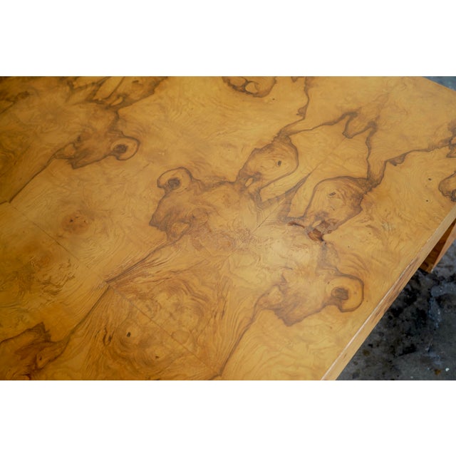1970s Attributed to Milo Baughman for Thayer Coggin Large Burlwood Coffee / Cocktail Table For Sale - Image 10 of 16