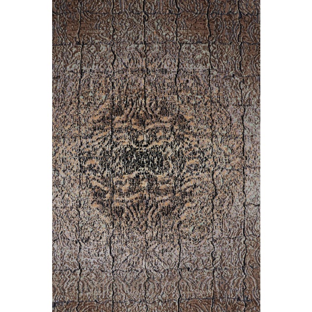 Contemporary Rug & Kilim’s Contemporary Rug in Brown With Geometric Patterns “Imperial Edict” For Sale - Image 3 of 7
