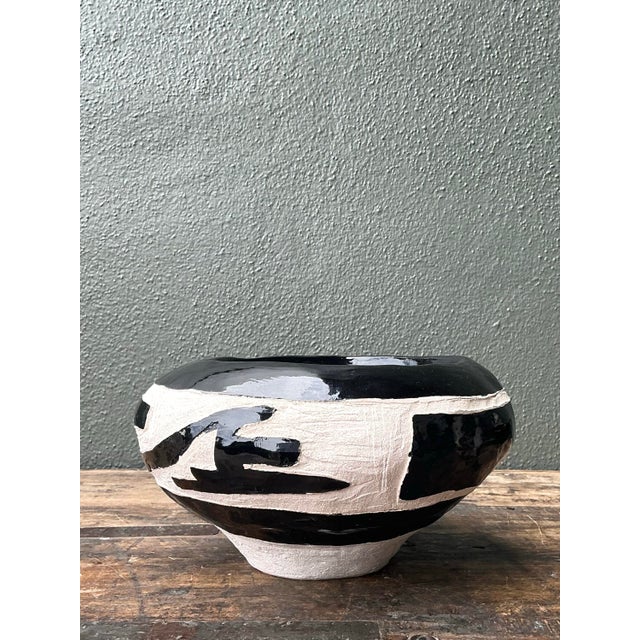 Vintage Original Studio Pottery Coil Vase For Sale - Image 12 of 12