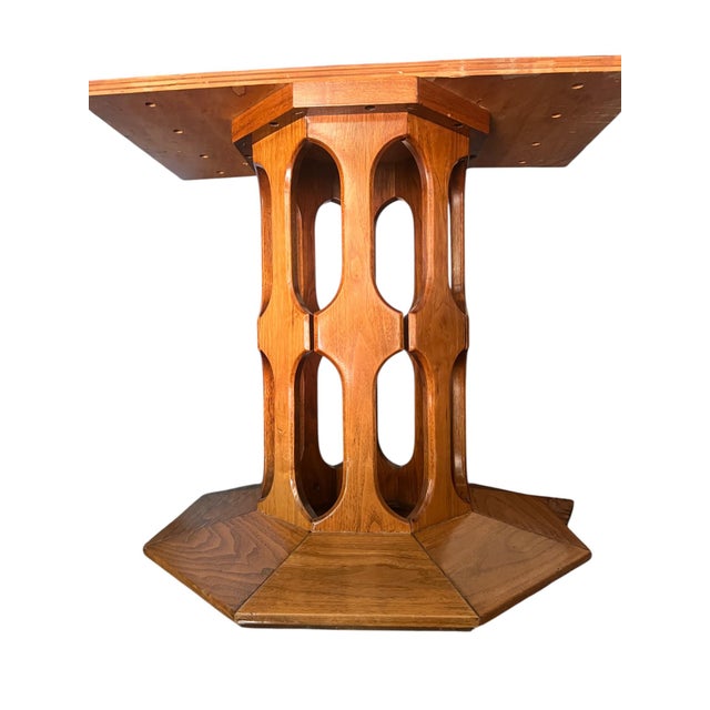 Brown Harvey Probber Style Mid Century Modern Walter Wabash Dining Table For Sale - Image 8 of 12