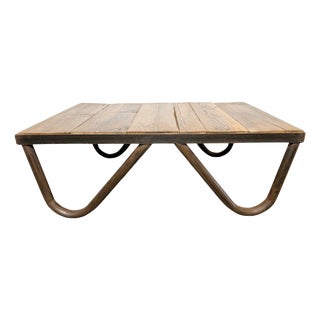 Vintage Industrial Coffee Table, 1960s For Sale