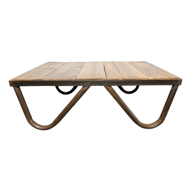 Vintage Industrial Coffee Table, 1960s For Sale