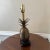 Wood Vintage Large Brass Pineapple Lamp For Sale - Image 7 of 12