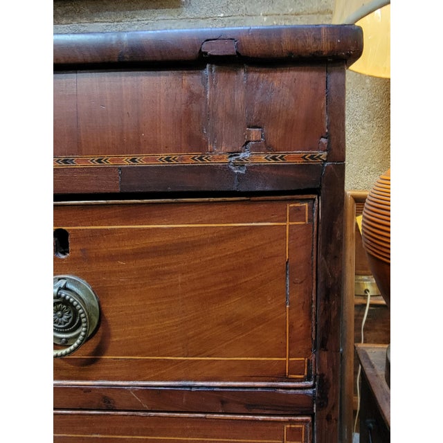 Brown Antique Georgian Mahogany Chest Circa. 1850 For Sale - Image 8 of 14