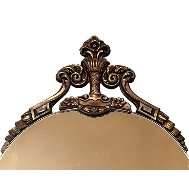 Antique Baroque Style Mirror For Sale - Image 4 of 13