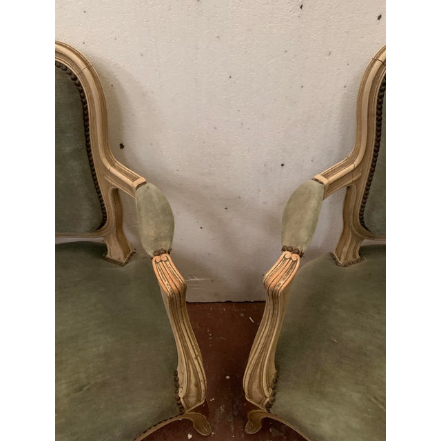 Louis XV Style Cabriolet Chairs in Patinated Beechwood, Set of 2 For Sale - Image 9 of 18
