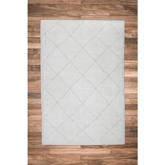 Textile 21st Century Modern Moroccan Style Wool Rug 8'11"x12'9" For Sale - Image 7 of 7