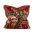 2020s Designer Ronald Redding York Textiles Brown Green Red Botanical Floral Jungle Hibiscus Monkey Palm Frond Tropical Pillow Covers- 20" Pair For Sale - Image 5 of 6