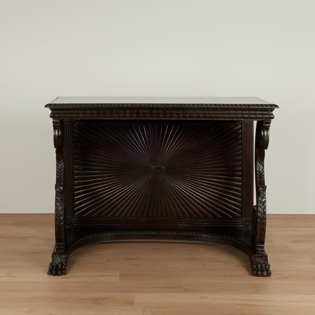 Pair of Antique Anglo Indian Rosewood Console Tables For Sale - Image 4 of 18