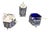 Antique Sterling Silver Three-Piece Cruet Set, Birmingham, 1926, Set of 3 For Sale