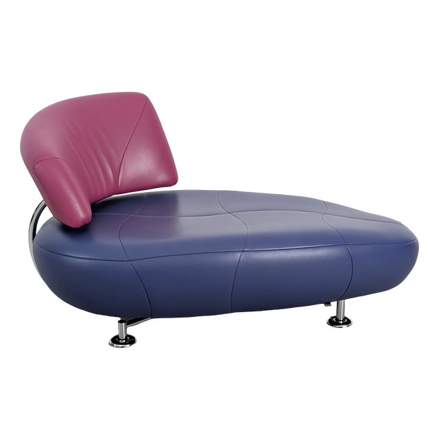 Chaise Lounge in Leather from Leolux For Sale
