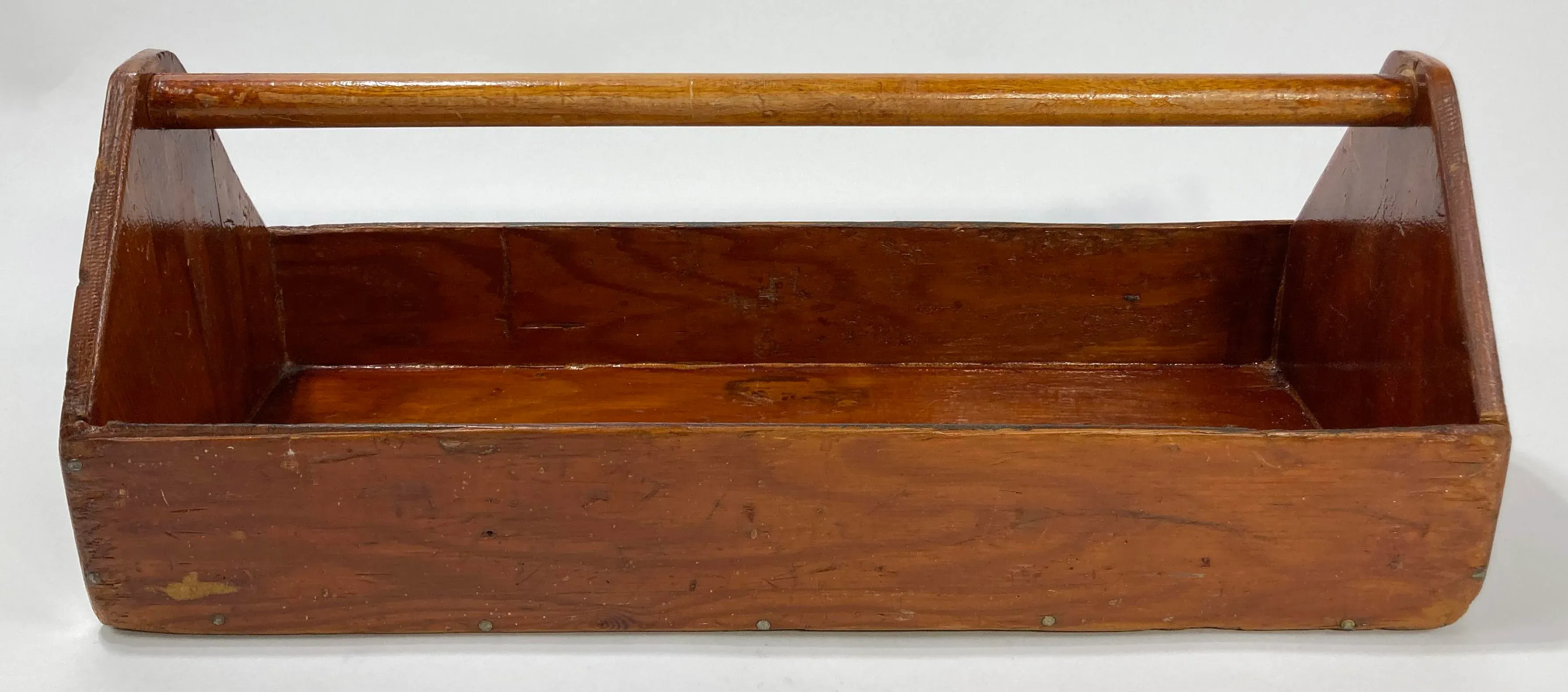 Vintage Handmade Wood Tool Caddy | Chairish