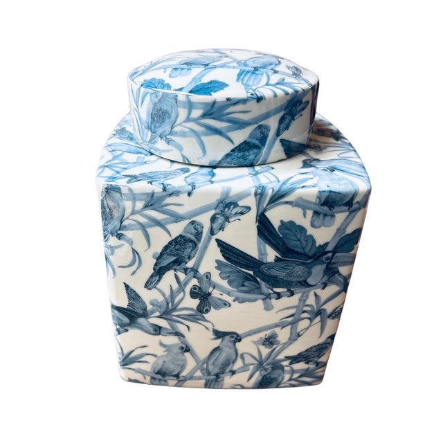 Early 21st Century Square Box Blue Parrots by Quain and quantity For Sale - Image 5 of 6