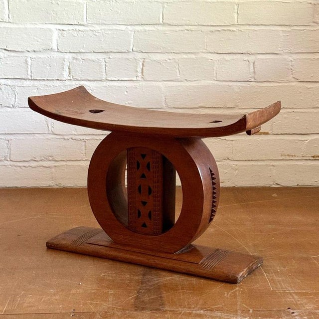 African Ashanti Round Stool For Sale - Image 6 of 6