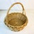 Almond Vintage French Style Boho Chic Coastal Gathering Basket For Sale - Image 8 of 12