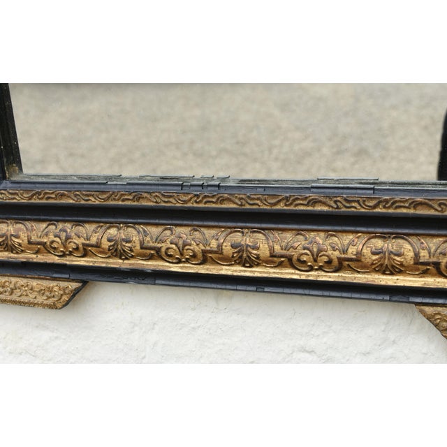 Napoleon III Empire Ebonised and Gilt Wood Mirror For Sale - Image 15 of 18