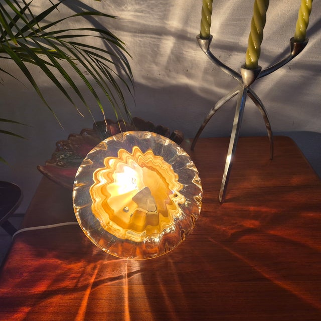 Amber Glass Flush Mount, Germany, 1960s For Sale - Image 6 of 9