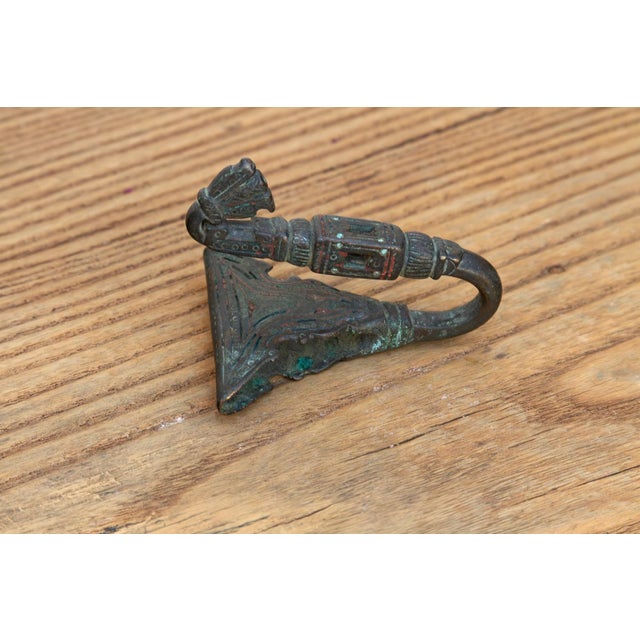Diamond Shape Bronze Tribal Hook For Sale In Los Angeles - Image 6 of 7