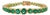 18k Yellow Gold 12.9ct Round Natural Emerald Art Deco Bracelet, 6 Inch by VRJewels For Sale