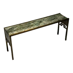 Philip & Kelvin LaVerne, Large Spring Festival Console Table, Bronze, 1960s