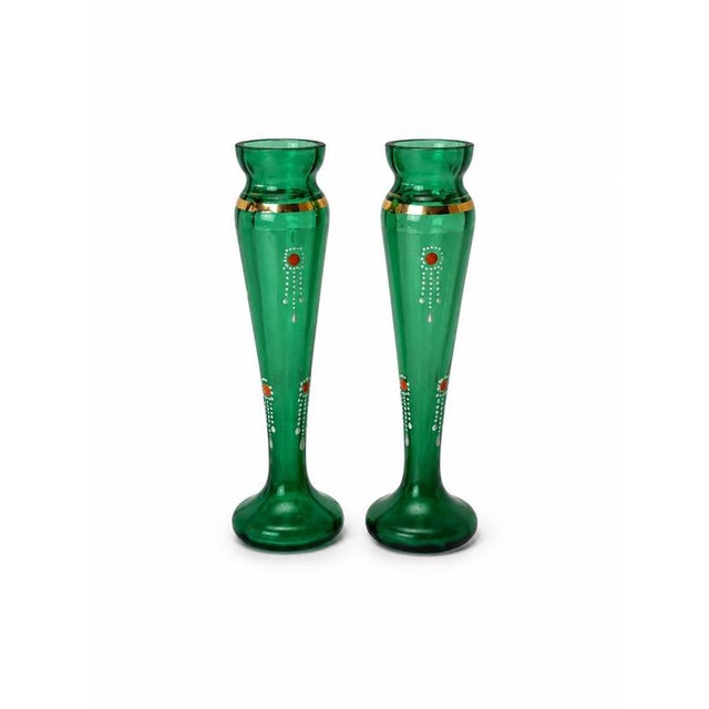 Glass and Crystal Vases, Set of 2 For Sale - Image 6 of 6