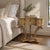 Hollywood Regency Ornate Gilt Kidney Side Table With Drawer and Églomisé-Style Top For Sale In Chicago - Image 6 of 14