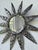 Small Brutalist Round Sunburst Mirror in Hammered Metal, 1950s For Sale - Image 12 of 18