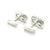 1990s Pair of Bulgari Bvlgari Estate Mens Cufflinks Sterling Silver For Sale In New York - Image 6 of 7
