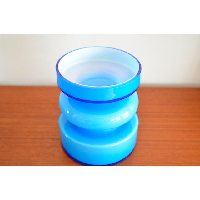 Blue Vase by Per-Olaf Ström for Alsterfors, 1960s For Sale - Image 3 of 8