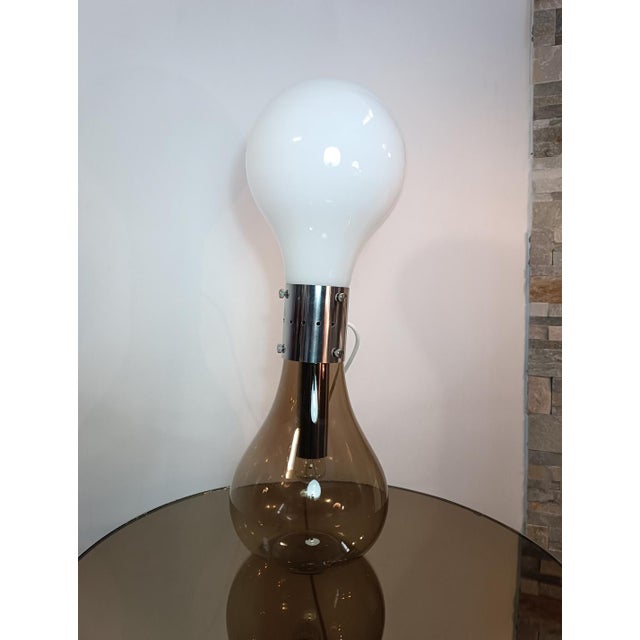 Metal Vintage Lamp from Mazzega, 1970s For Sale - Image 7 of 9