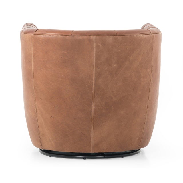 Four Hands Hanover Swivel Chair - Heirloom Sienna For Sale - Image 9 of 12