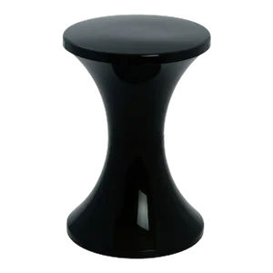 Tam Tam Tulip Stool Vintage Space Age by Henry Massonnet Atomic Black Made in France