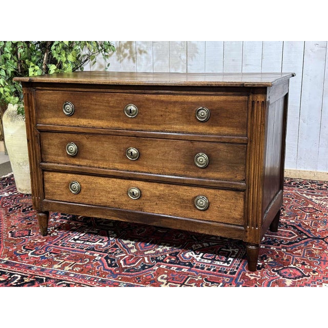 18th Century Louis XVI Chest of Drawers in Walnut For Sale - Image 14 of 18