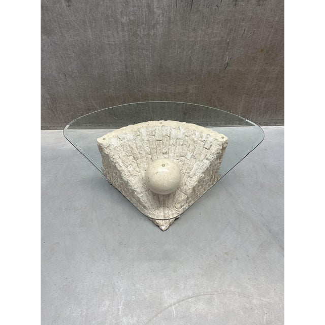Magnussen Ponte Coffee Table in Travertine and Mactan Stone For Sale - Image 4 of 7