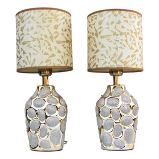 Hollywood Regency Italian Table Lampos, Set of 2 For Sale