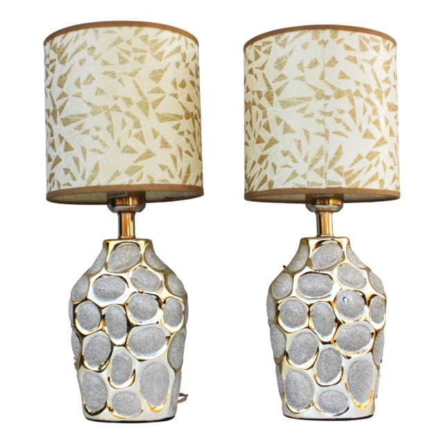 Hollywood Regency Italian Table Lampos, Set of 2 For Sale