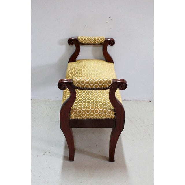 Small 19th Century Restoration Middle Bench For Sale - Image 5 of 13