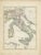 Antique Map of Italy with Hand-Colored Borders, 1852 For Sale